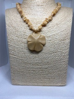 Tagua flower necklace