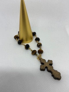 Beautiful small Tiger's eye rosary